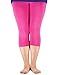 Premium Soft Dress Leggings Bamboo Capri Pants Under for Women Light Comfy Fit Plus Size Rose 5XL