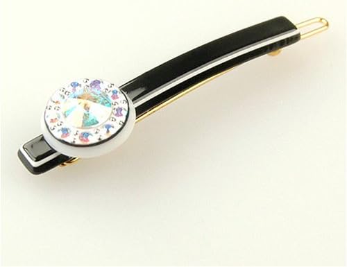 Virtuose Black - Cubitas Morisot Collection (Hand-set Swarovski Crystals, Barrette)