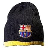 FC Barcelona Woven Beanie-Navy/Orange