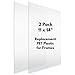Icona Bay 11x14 Picture Frame Glass Replacement PET (11 x 14, 2 Pack) PET is Ideal Replacement Glass Material, Avoid Glass Shattering, Your Superior Replacement Picture Frame Glass Has Arrived