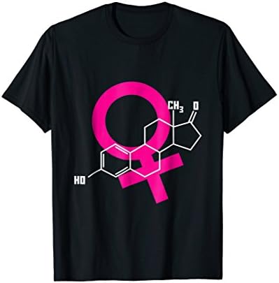 Estrogen Molecule Shirt Gift for Feminist or Science Teacher