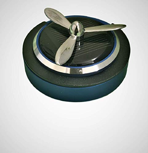 Cloudsale Solar Energy Rotating Fan Car Perfume with Long Lasting French Organic Fragrance, Feel-Good Premiumcar Air freshener (Blue) Cloudsale Solar Energy Rotating Fan Car Perfume with Long Lasting French Organic Fragrance, Feel-Good Premiumcar Air freshener (Blue)