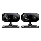 Motorola FOCUS66-BLK2 Wi-Fi HD Home Monitor Camera - 2 Pack (Black) (Renewed)
