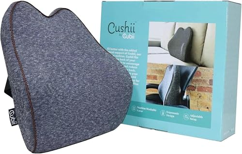 Cubii Cushii Original Support Cushion for Lower Back Pain and Support Relief with Universal Fit for Desk, Office, Kitchen Chairs, Couch Cushions with Advanced Lumbar Support