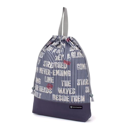 COLORFUL CANDY STYLE 巾着 大 体操服袋 男の子 体操服入れ 小学生 大きめ お着替え袋 レター N3387900商品画像