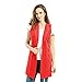 Biovan Women's Wool Blend Sleeveless Long Vest Jacket Longline Slim Waistcoat