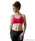 bamboobies Maternity Seamless Yoga Nursing Bra for Breastfeeding with Extender, Hibiscus, Medium