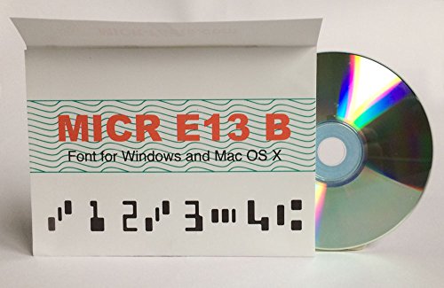 MICR font Windows and Mac OS X - Thumbnail 2