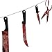 bluecookies Bloody Weapons Garland Props for Halloween Decorations, 2.4 m, 12 Piece
