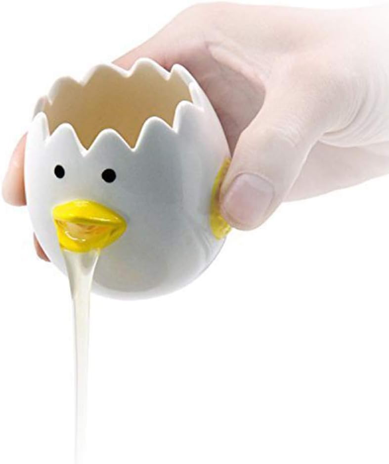 NSSTAR Ceramic Egg Separator Chicken Egg Yolk White Separator Kitchen