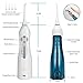 Wuuynn Cordless Water Flosser, Professional Rechargable Dental Water Pick Teeth Cleaner, IPX7 Waterproof Portable Oral Irrigator With 4 Jet Tips, Travel and Home Use