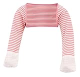 ScratchSleeves | Baby Girls' Stay-On Scratch Mitts Stripes