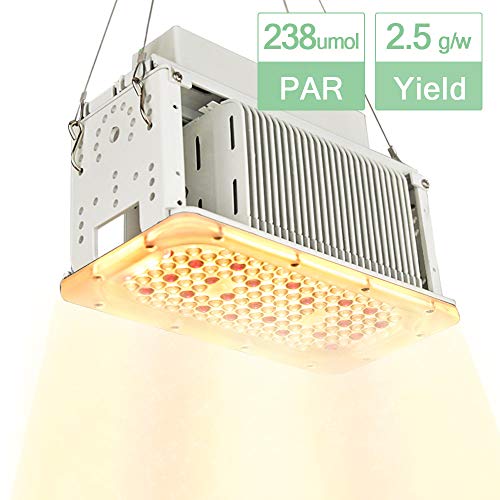 Aceple Full Spectrum Sunlike White LED Grow Light 600W Equal, Waterproof Plant Growing Lamp, 2x2ft Coverage Plant Light for Gardening, Grow Tent, Houseplant, Seedling Veg Flowering