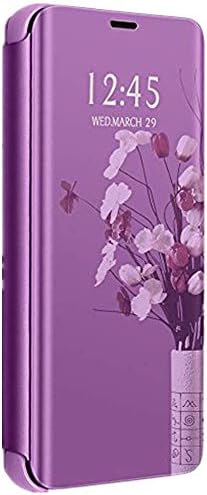 Smart Case for iPhone X XS, Mirror Screen Translucent Flip Slim Hard Stand Kickstand Cover for iPhone XR/iPhone Max