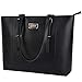 ZYSUN Laptop Bag,Women PU Leather Stylish Laptop Tote Briefcase Fit Up to 15.6 IN Large Work Computer Bag with Smooth Top Zip Perfect Valentine's Day Gift