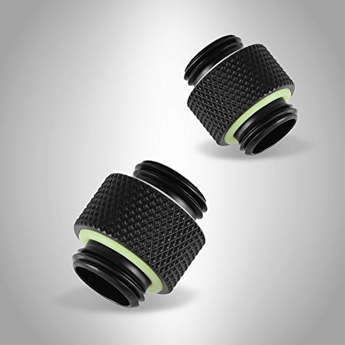 Richer-R-2-Pcs-Adaptador-del-Sistema-de-Refrigeracin-por-Agua-para-Computadora-G1-4-RoscaMetalLargo