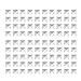100pcs Pyramid Studs Spots Punk Spikes for DIY Craft Leathercraft (White)