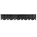 Heritage Lace 60-Inch by 20-Inch Phantom Drape Lace, Black
