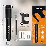 Jsdoin Portable Mini Bike Pump Universal Presta Schrader Valve 100 PSI view 3