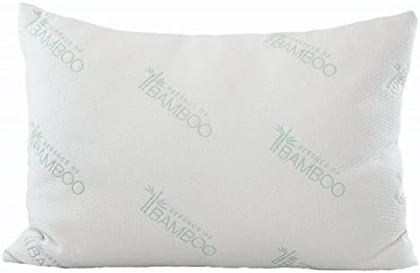Essence of Bamboo Pillow-The Original Premium Stay Cool Hypoallergenic Down Alternative Fiber Pillow - Designed and Filled in USA - Best Sleep Ever, (Queen)