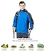 TBMPOY Men's Mountain Rain Jacket Windproof Insulated Coats Hooded Outdoor Windbreaker Camping Hiking