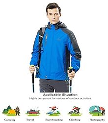 TBMPOY Men's Lightweight Hooded Windbreaker Shell
