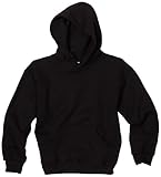MJ Soffe Big Boys' Basic Hooded Sweatshirt, Black, Medium
