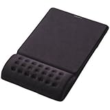 エレコム マウスパッド リストレスト一体型 疲労低減 "COMFY" ソフト(ブラック) MP-095BK