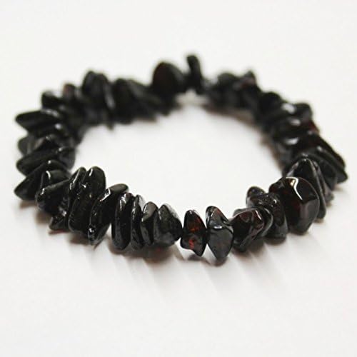 Raw Baltic Amber Teething Bracelets for babies - Chery Chips - Teething pain relief and Anti Flammatory - Official Certification - SCREW CLASP SAFETY KNOTTED
