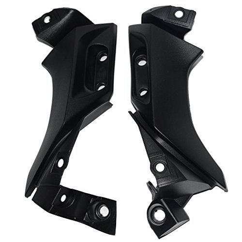 Beautyexpectly Motorcycle Black Side Frame Mid Cover Panel Fairing Cowl for 2004-2006 Yamaha YZF R1 2005