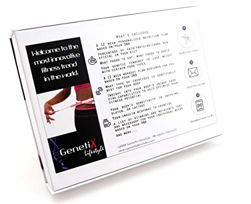 Genetix Lifestyle* Fitness & Nutrition DNA Collection Kit w/Personalized Weight Loss + Exercise Program Through DNA