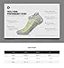 TM-MZS05-KGO_L Tesla Men's 6-Pairs Atheltic No Show Socks Cushioned Comfort w Mesh MZS05