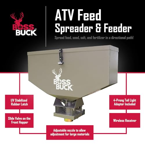 Boss Buck ATV Seeder Spreader with Wireless Control, 80 lb Capacity photo 10