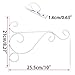 Sumnacon 2Pcs 10 Inch Hanging Plant Brackets - Metal Wall Plant Hanging Hooks with Screws, Sturdy Plant Hangers for Flowers Baskets Bird Feeder Lantern Wind Chimes Ornament, White