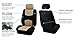 FH Group 3 Row Multifunctional Flat Cloth Car Seat Covers with Gift- Universal Fit for Trucks, SUVs, and Vans (Beige) FB051128