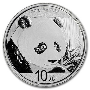 2018 CN Chinese Silver Panda $1 Uncirculated