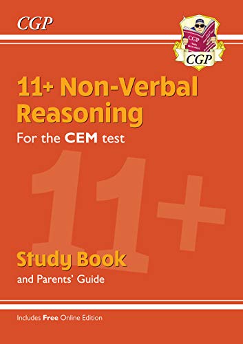 Coordination Group Publications Ltd (CGP) 11+ CEM Non-Verbal Reasoning Study Book (with Parents’ Guide & Online Edition)