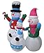 6 Foot Tall Christmas Inflatable Snowman Snowmen Family Lighted Yard Decoration