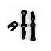 Lightweight Anodized Tubeless Valve Stem Presta - Black (Pair)