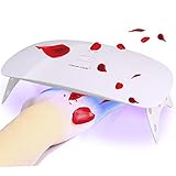 Nail Dryer 24W LED UV Nail Lamp - USB Portable Nail Curing Light with 15 Leds & 2 Timer Setting for Gel Nails Based Polishes