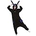 ESY Costume Adult Pajamas Cosplay Onesie Black Blue Umbreon L