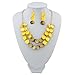 BOCAR 2 Layer Statement Choker Shell Necklace and Earring Set for Women Gift