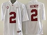 Mrmslove Youth Alabama Crimson Tide Henry #2 Football Jersey Home White