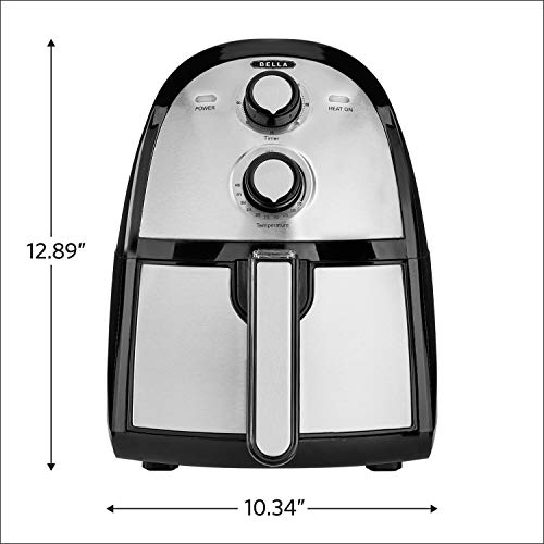 BELLA (14752) 2.6 Quart Air Fryer with Removable Dishwasher Safe Basket