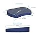 Sofia + Sam Mini Lap Desk Bed Table with Memory Foam - Blue - Work from Home - Laptop Lap Tray - Travel Portable Desk - Great for Reading Writing Coloring on Bed Couch - Handle