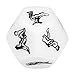 KFSO New Sex Funny Adult Love Humour Game Romance Erotic Craps Dice Pipe Toys (White B)