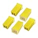 uxcell Yellow 60A 32V J Case Female Blade PAL Fuse 5 Pcs