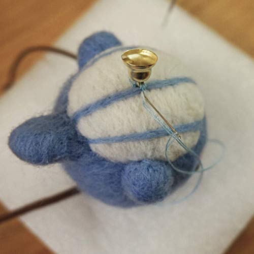 image for Wool Queen Needle Felting Blue Whale Kit, 70S Queensland Fine Wool, Fe