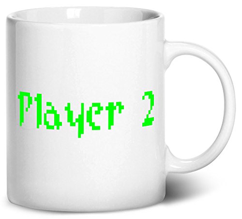 Dancing Participle Pixel Player 2 Coffee Mug, 11oz, White