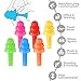 Ear Plugs 6 Pairs Noise Cancelling Reusable Earplugs for Sleeping and Swimming; Soft and Comfortable for Shooting Hearing Protection Noise Reduction with Carry Case (Mix Colour)